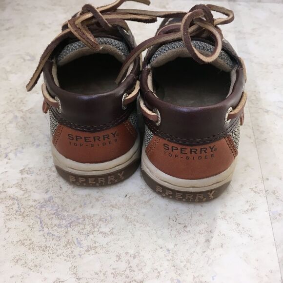 SPERRY TOPSIDER BLUEFISH BOAT SHOES IN CHOCOLATE‎ - Picture 8 of 10